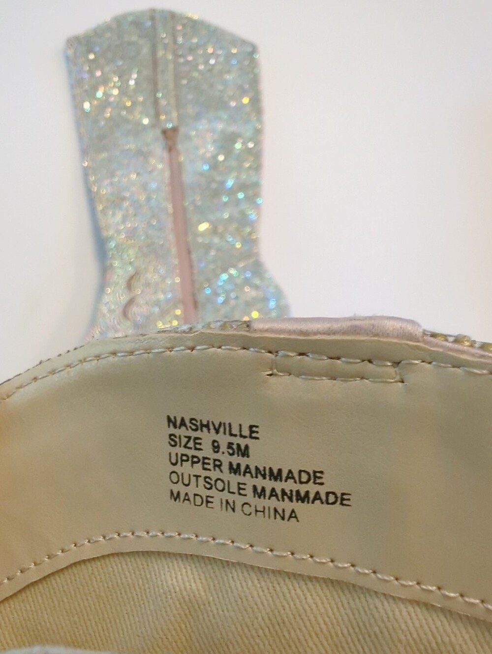 Anthropologie Matisse Nashville Rhinestone Western 15" Side Zip Boots Size 9 EUC - Picture 8 of 8